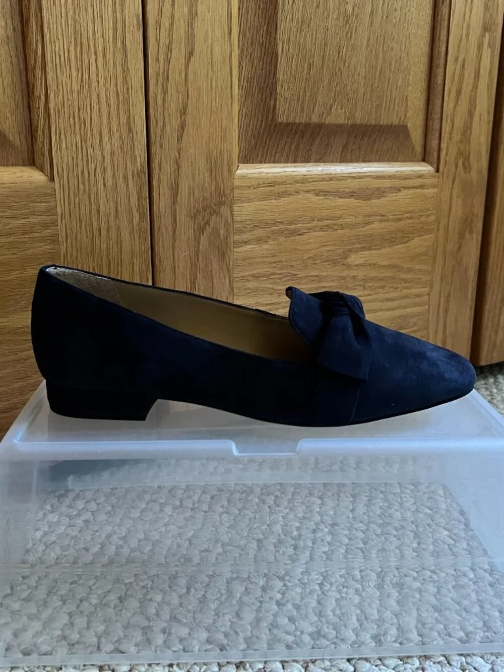 TALBOTS - Jane Tie Strap Suede Loafer -- NEW, with Box
